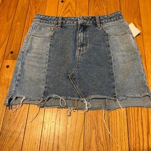 Pacsun denim mini Colorblock skirt size 27